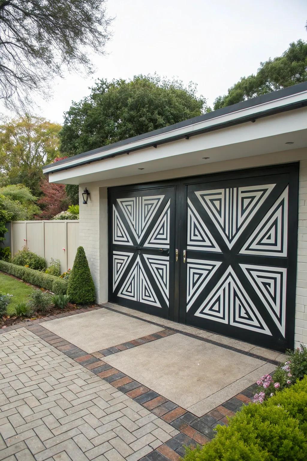 Geometric shapes for a lively, modern feel.