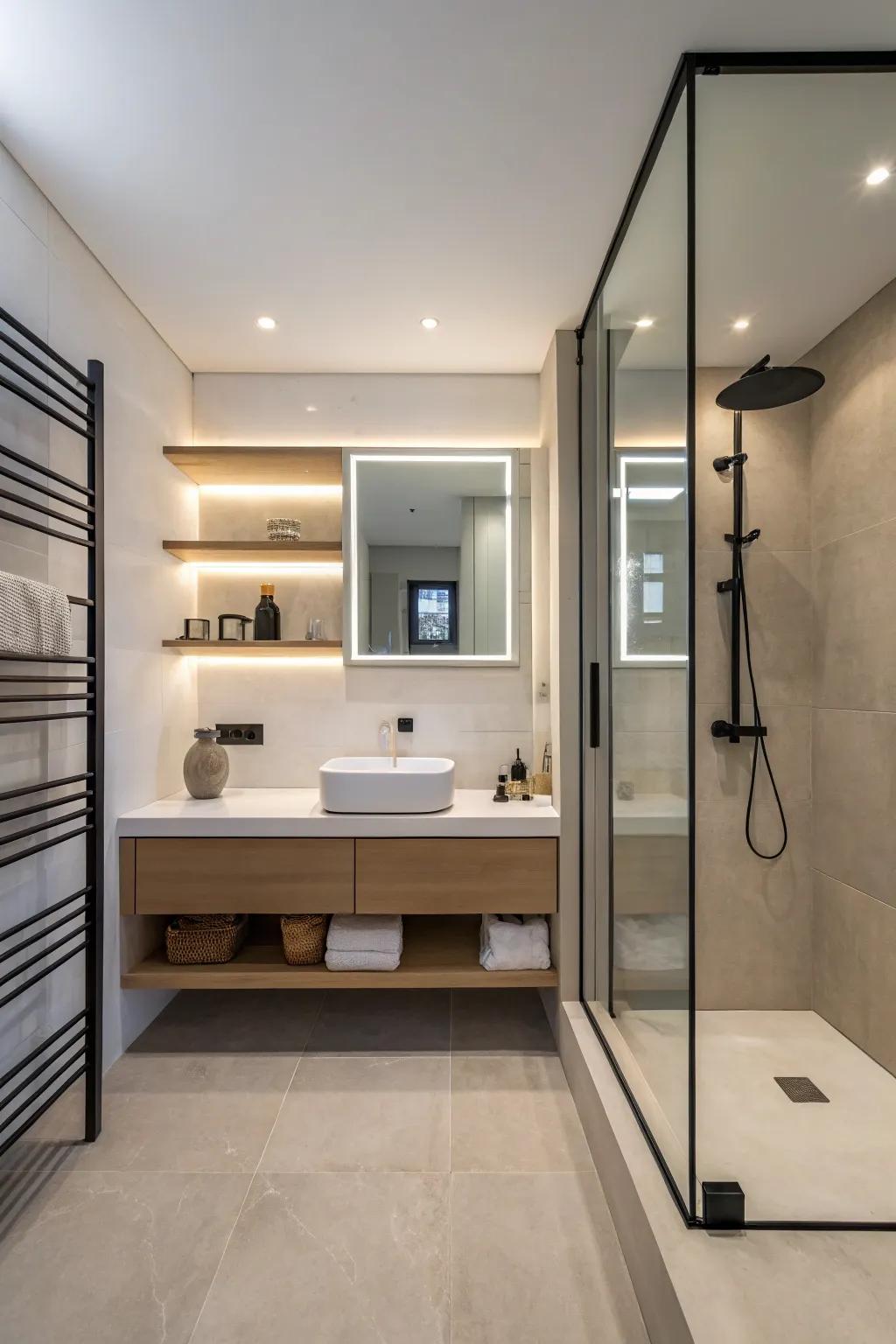 Simple style helps make a calm, uncluttered space.