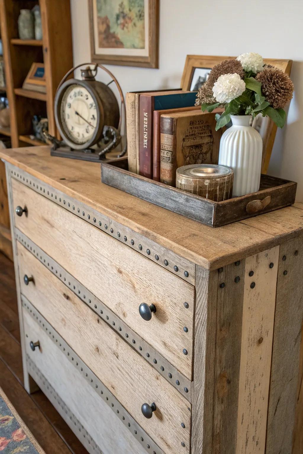 Country-inspired accents instill warmth and individuality.
