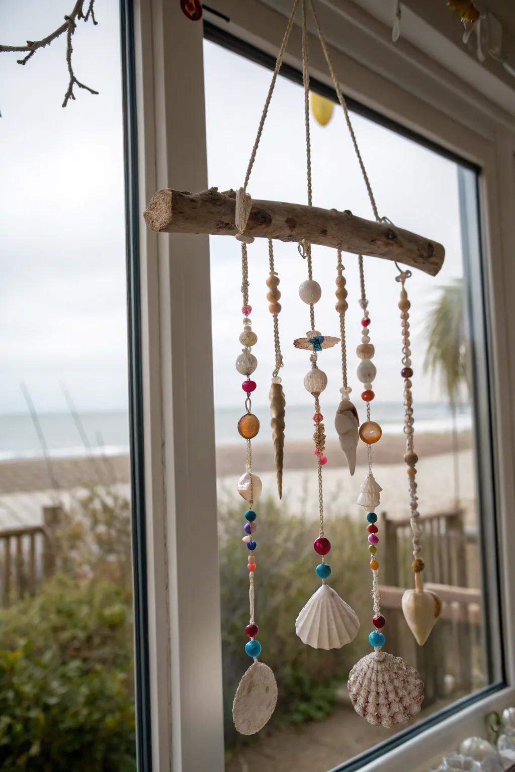 Seafaring wood mobiles introduce a hint of the coast to your home.