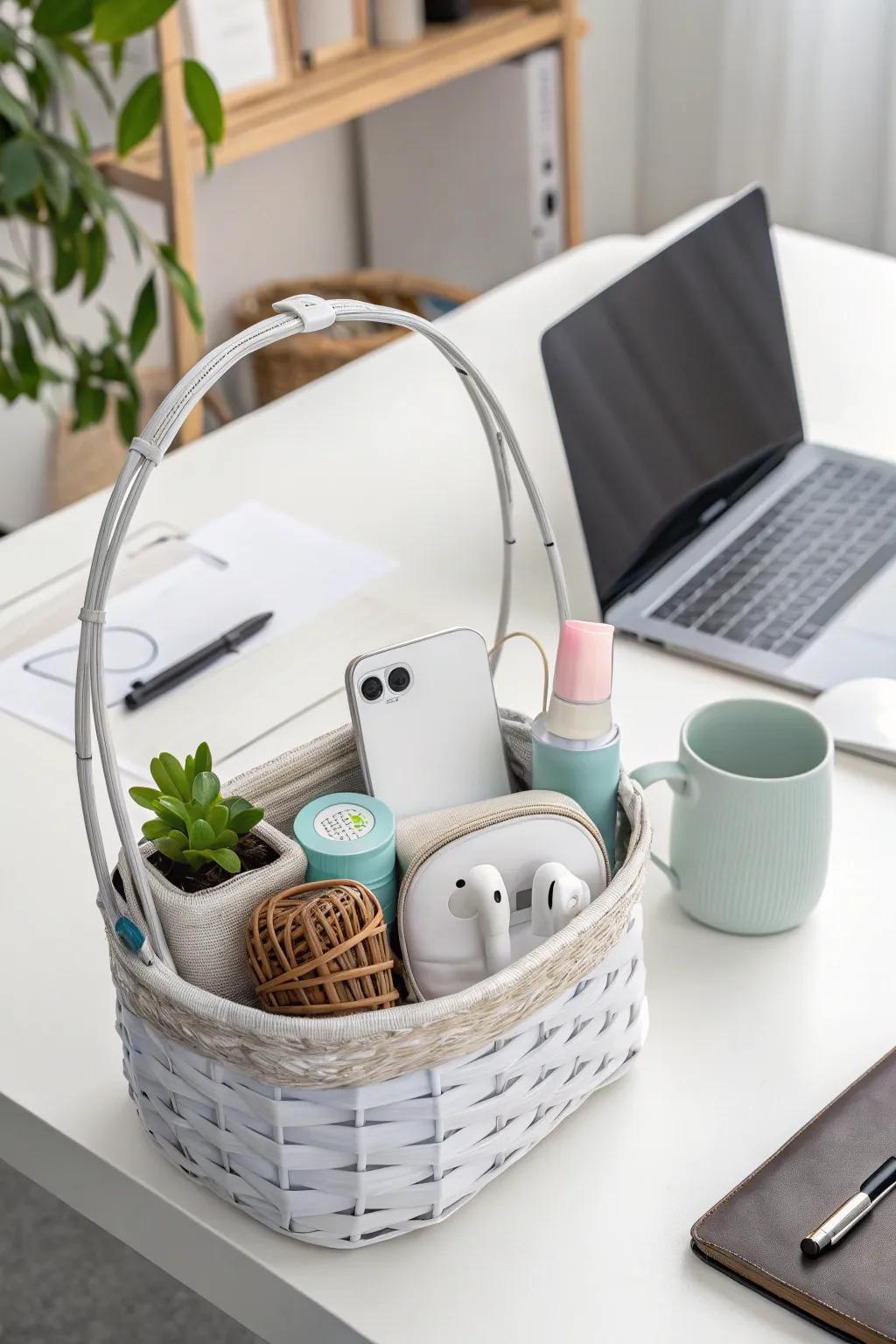 A technological aficionado's joy manifested within an Easter basket.
