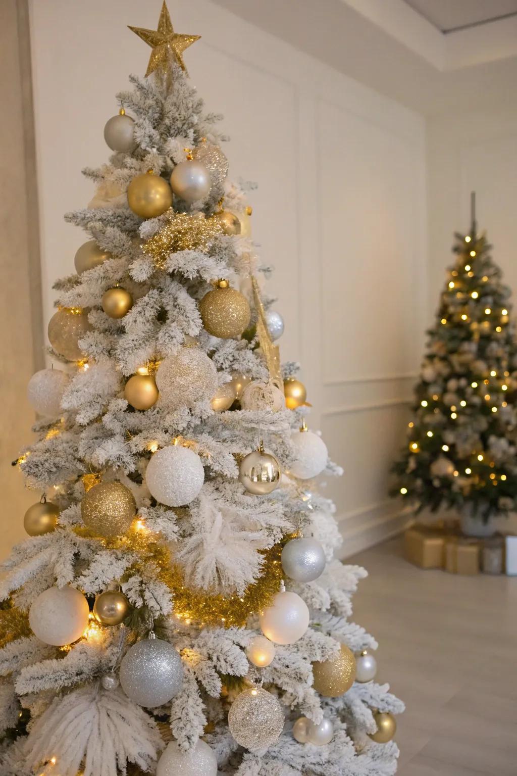 A harmonious hue array intensifies the tree's elegance.