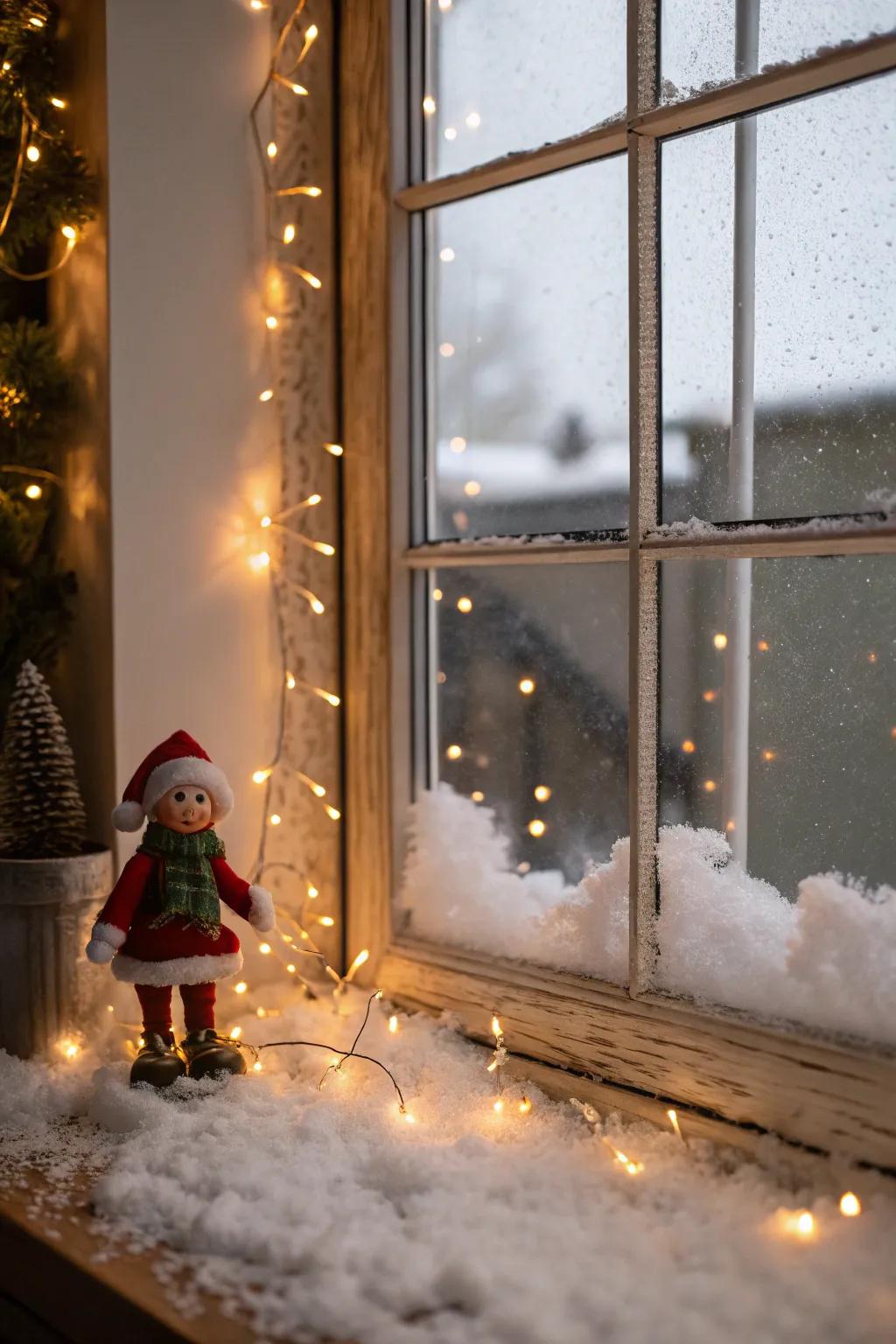 Transform your window into a captivating winter scene.