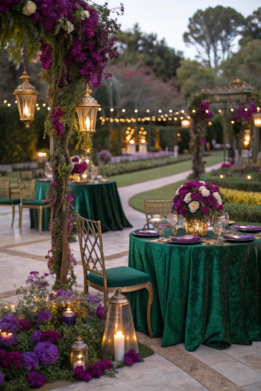 Extensive hues enhance the elegant ambiance.