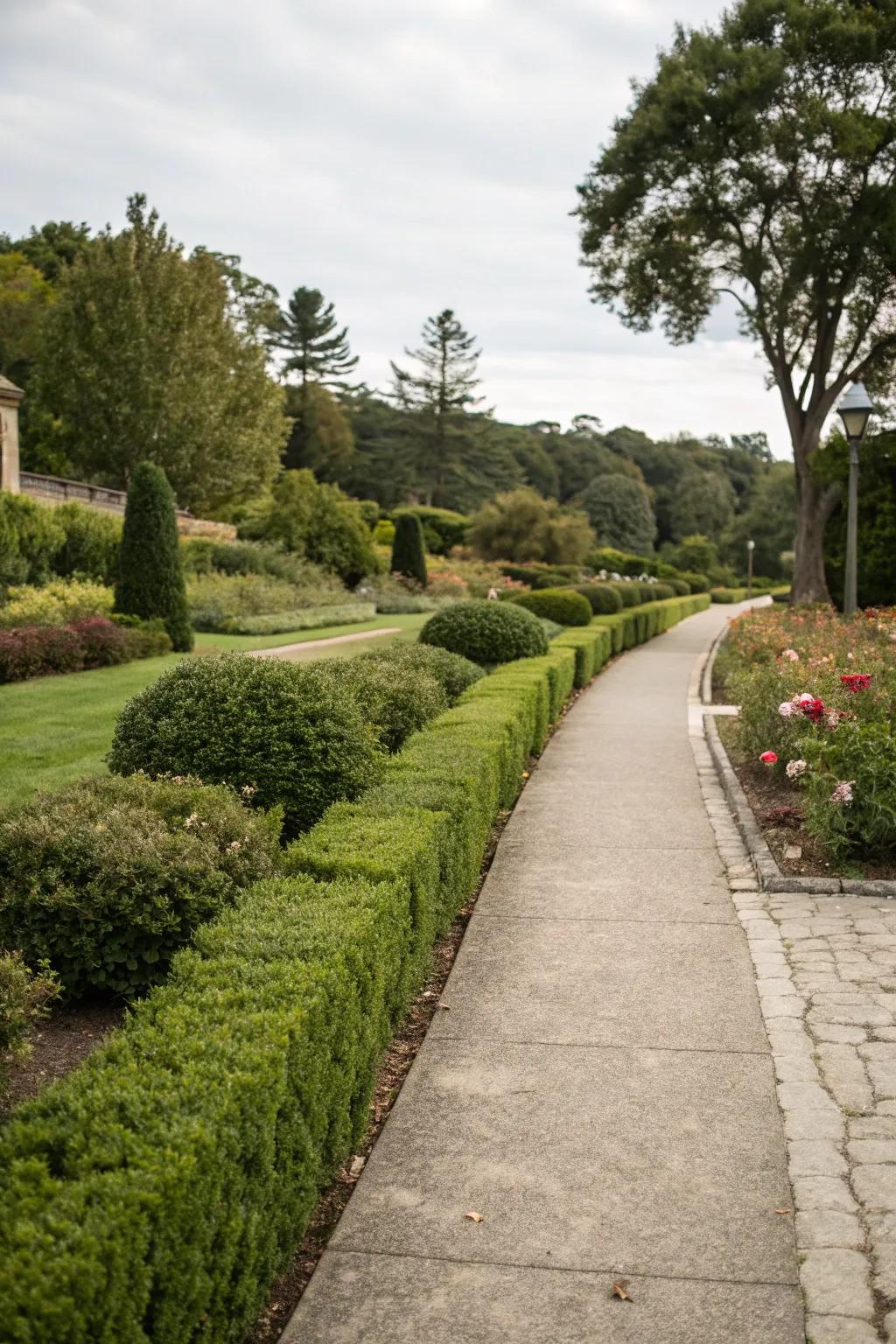 Pathway styles lead visitors through beauty.