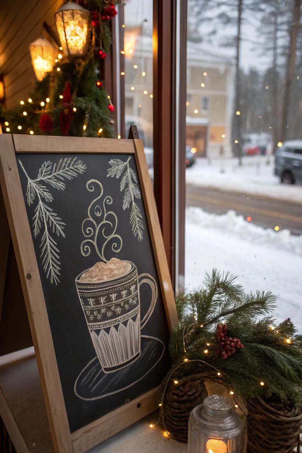 Warm up to winter with a cocoa motif.