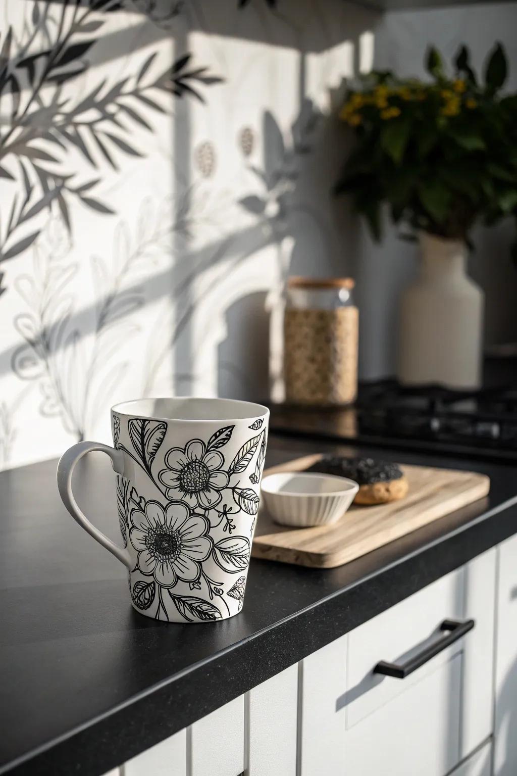 Single-shade flower artistry for a sophisticated note.