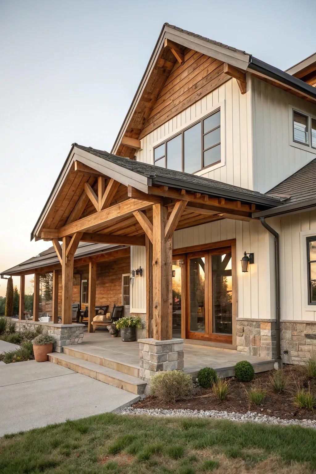 Wooden features bringing comfort and style.