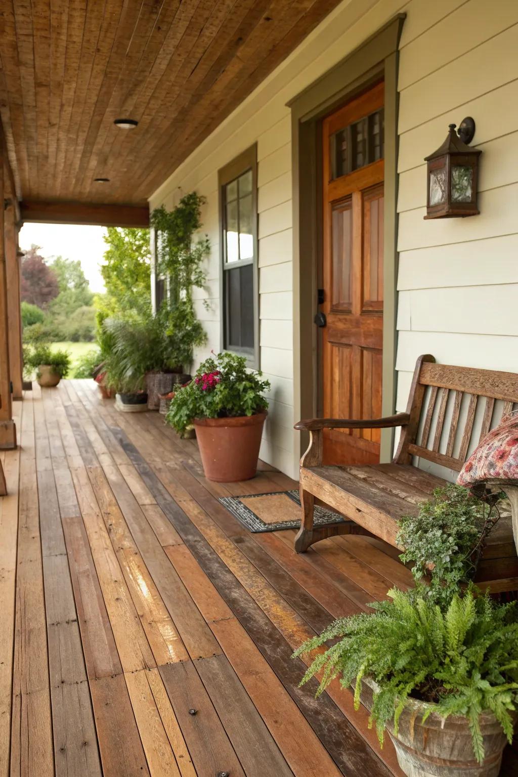 Cedarwood flooring creates a long-lasting, country style floor solution.