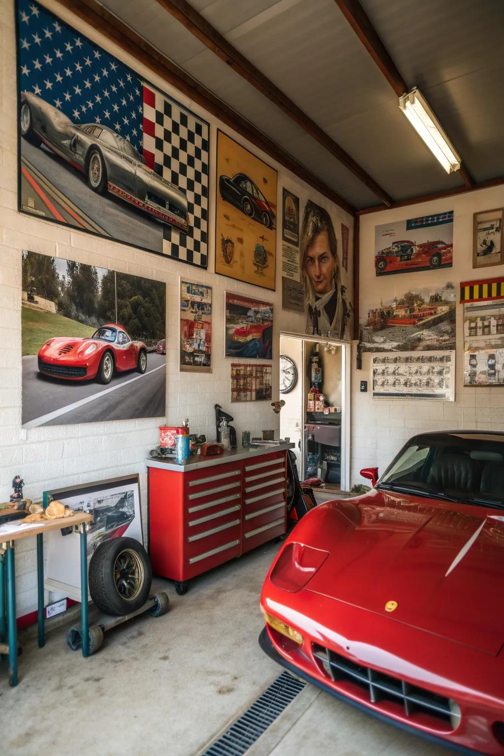 Decorative accents bring character and flair to your garage.