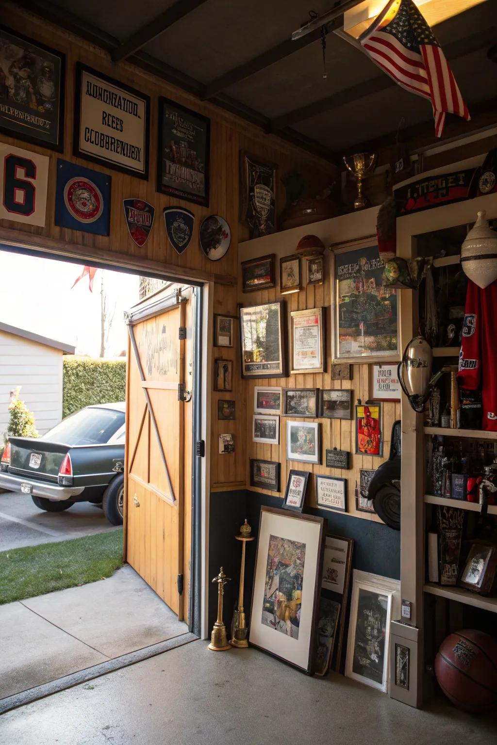 Decorate your garage to reflect your personality.