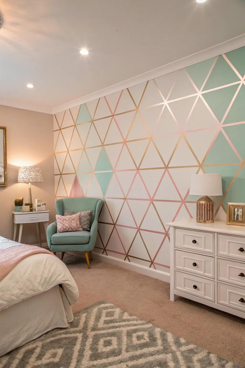 Enhance the style of your area with diamond motifs.