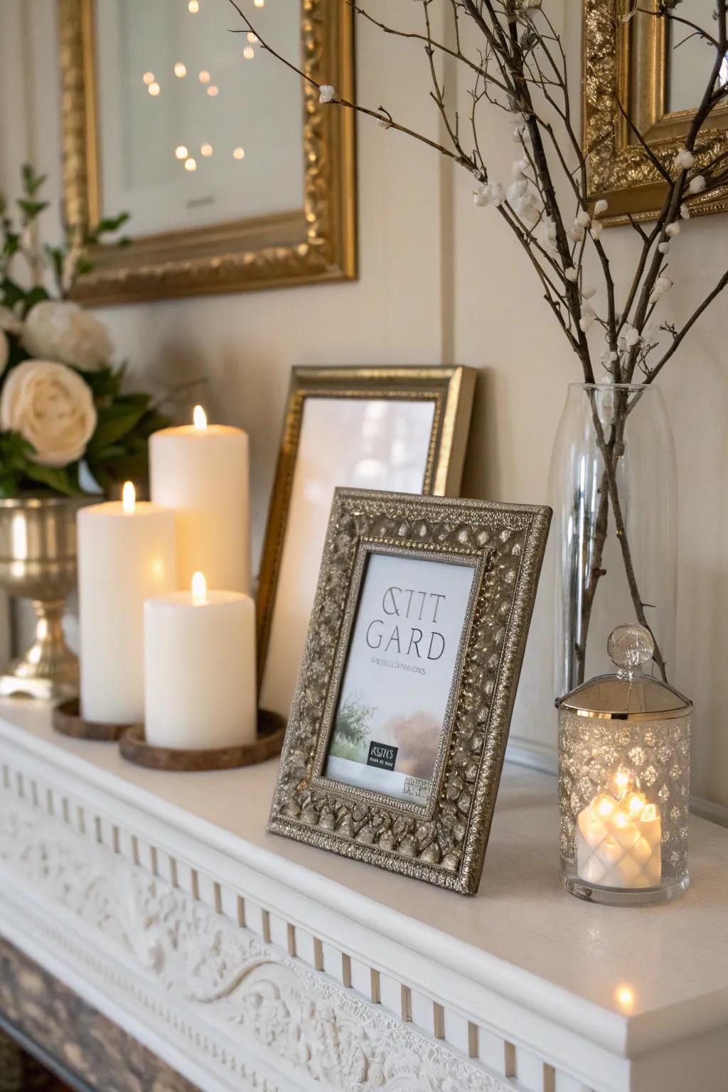 Gift cards become works of art when beautifully framed.