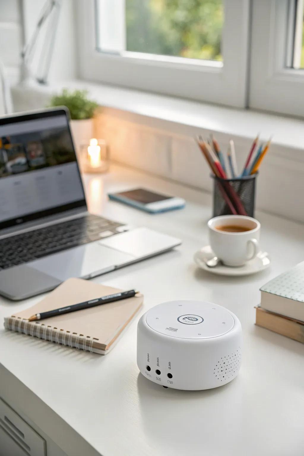 Heightening concentration with a sound conditioner.