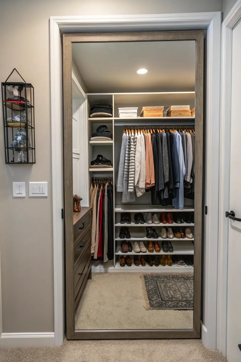 Mirrors enhance both usefulness and space perception.