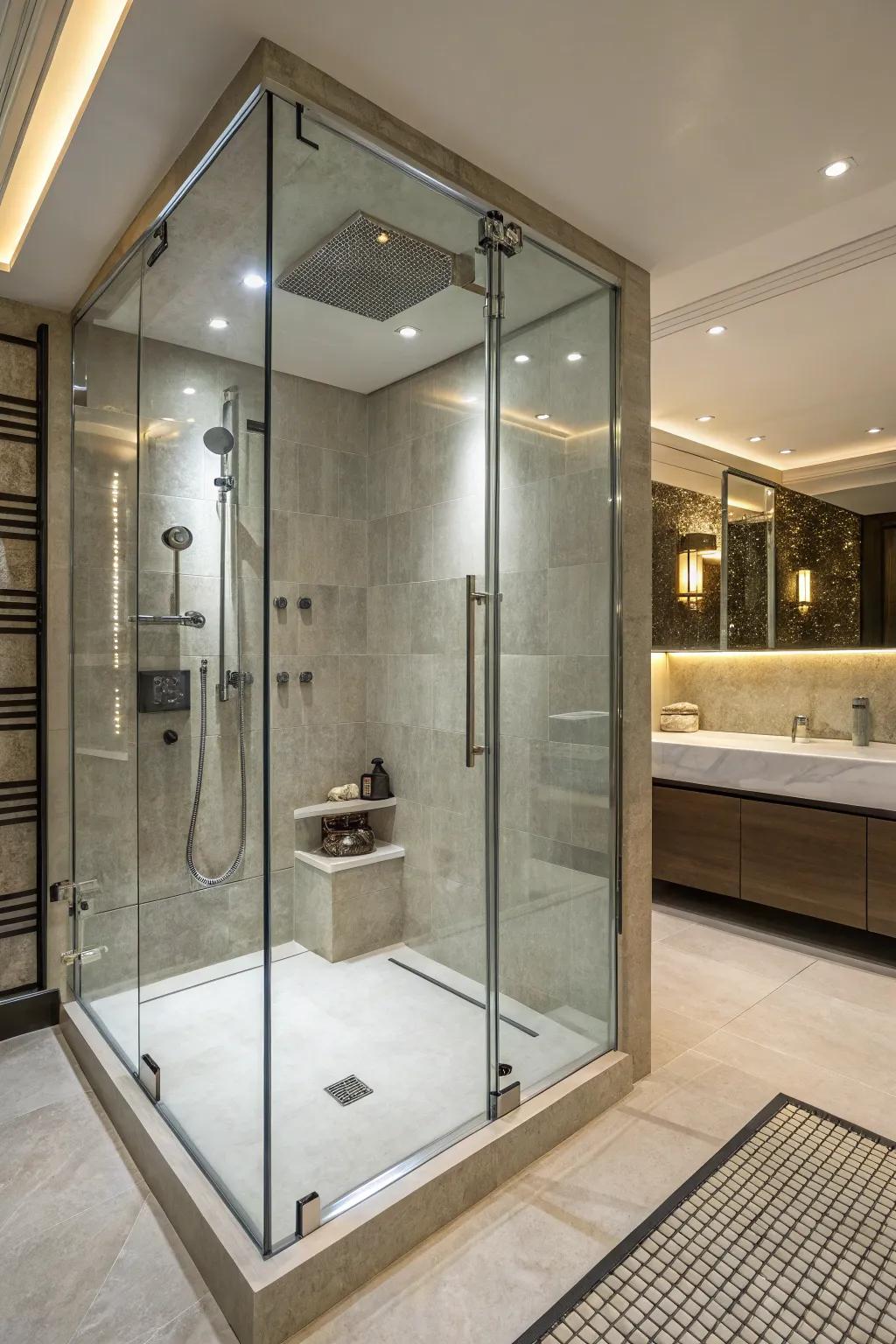 Refine your shower with high-end fixtures.