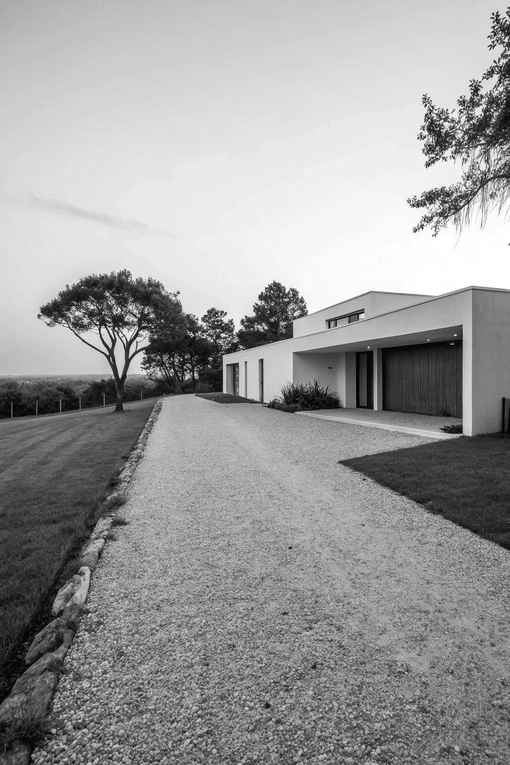 Understated monochromatic design accentuates modern simplicity.