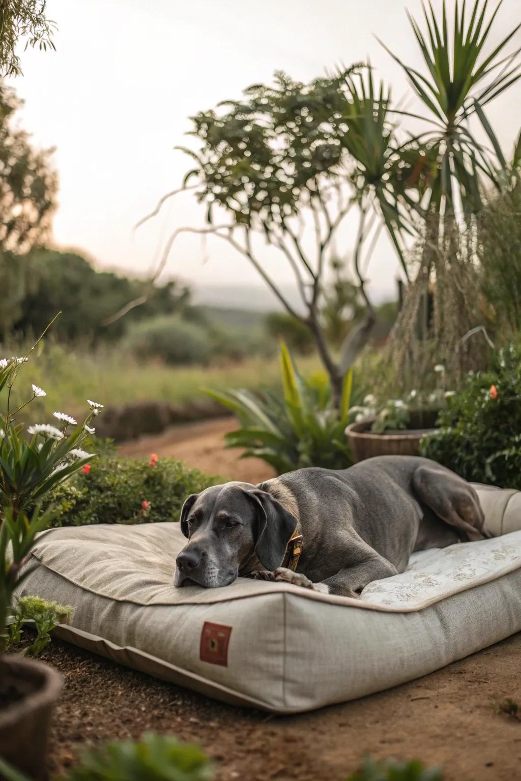 Eco-conscious beds offer sustainable comfort for your beloved Great Dane.