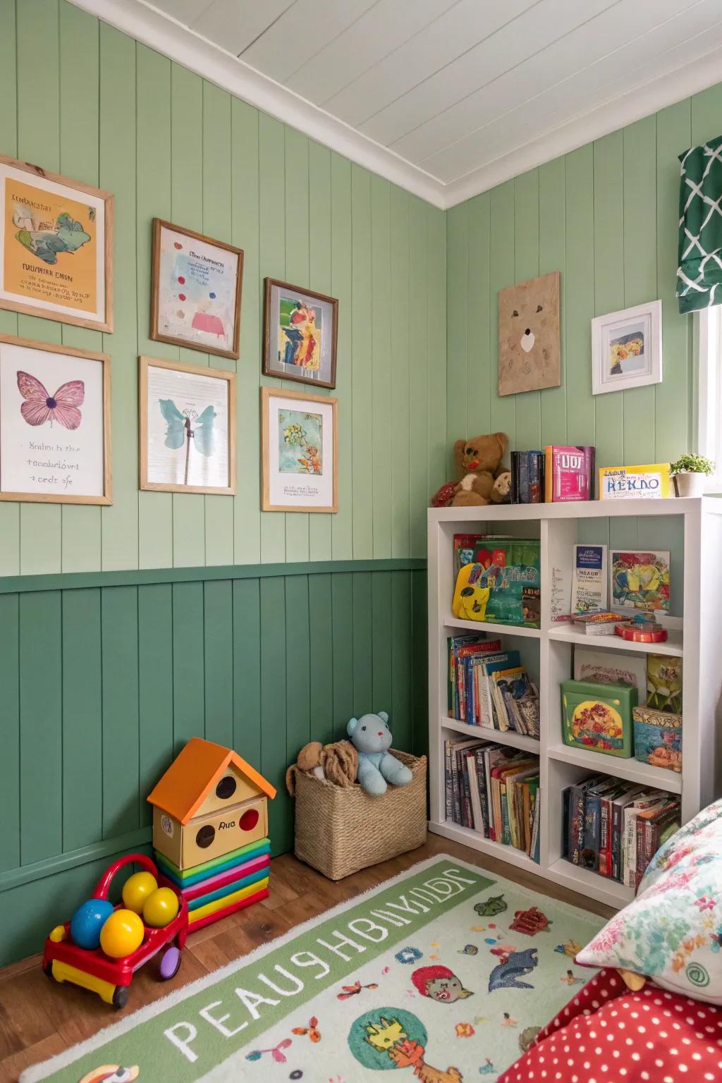 A fun and colorful kids' room.