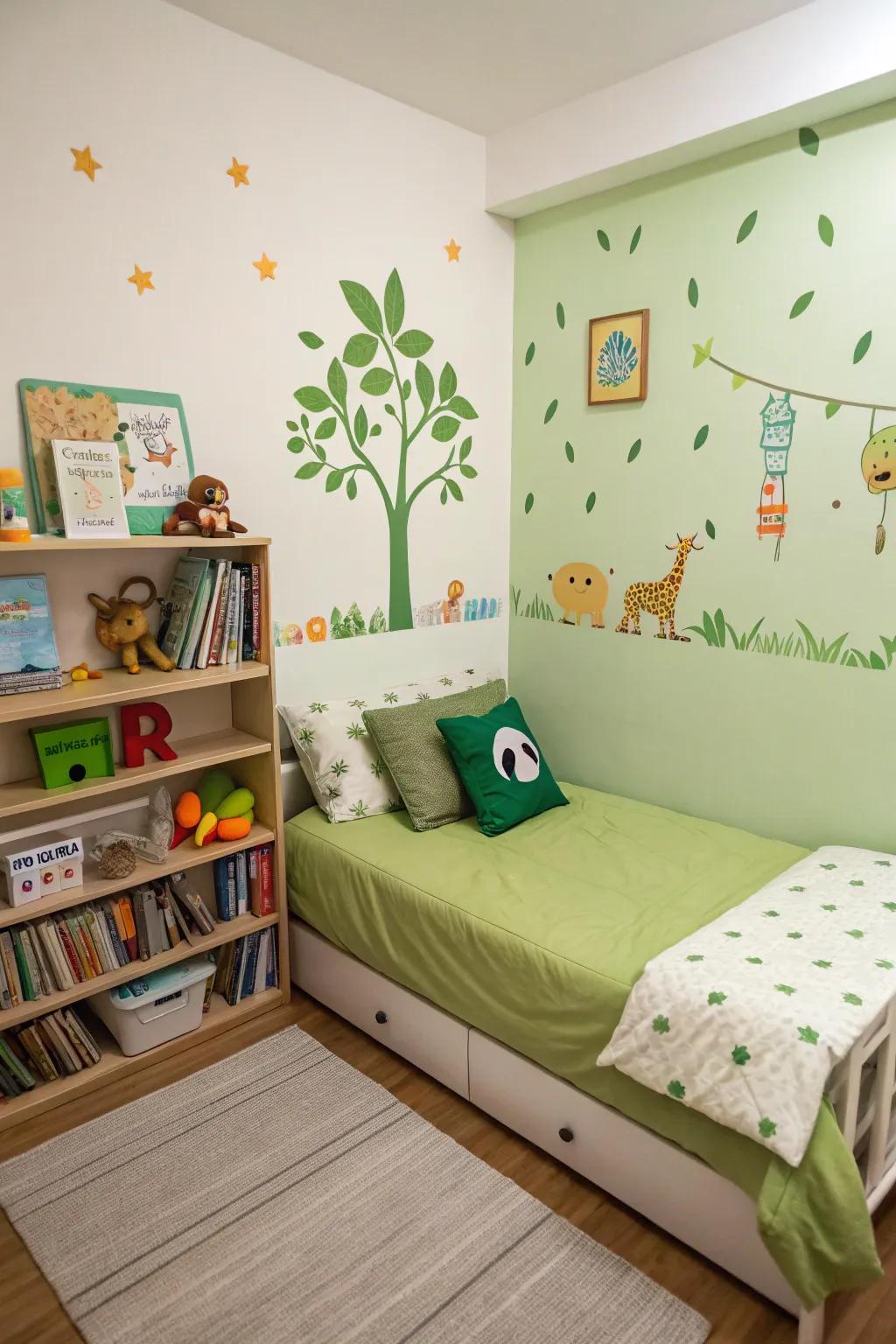 A vibrant and playful kid’s chamber.