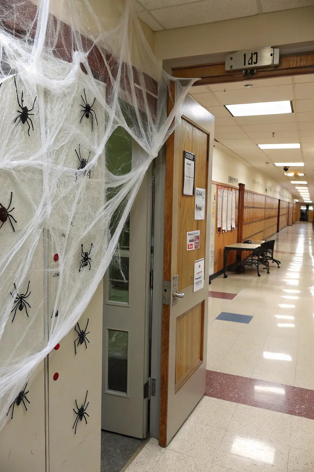 An arachnid web wonderland, poised to spook and gratify.
