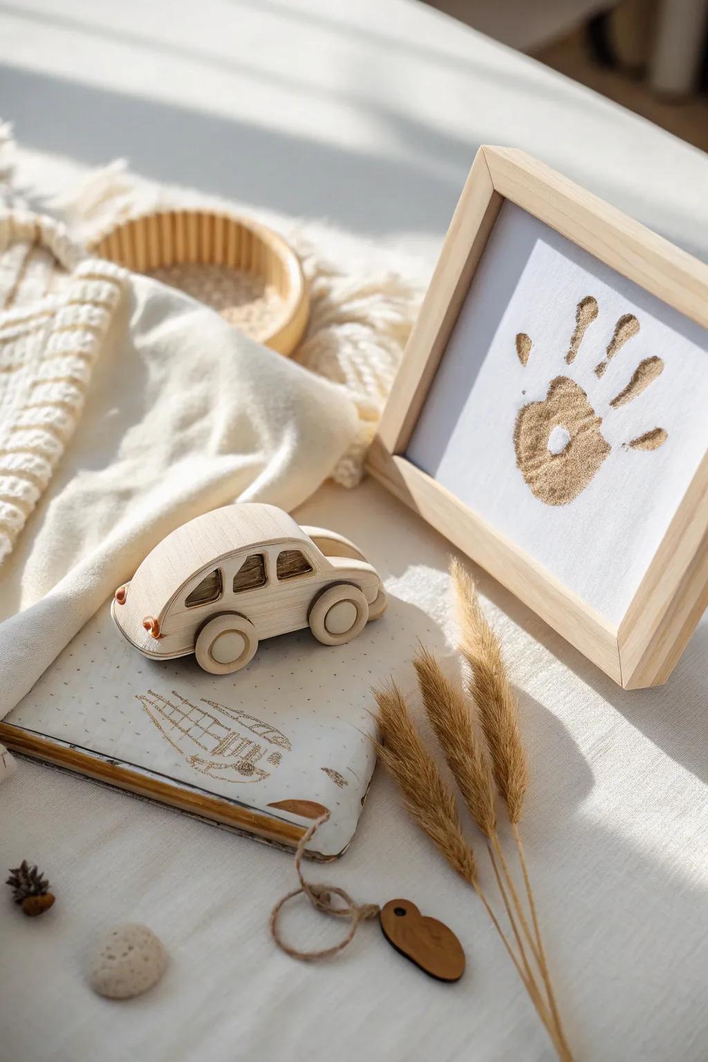 Tiny hands, big adventures: a journey begins with handcrafted charm.