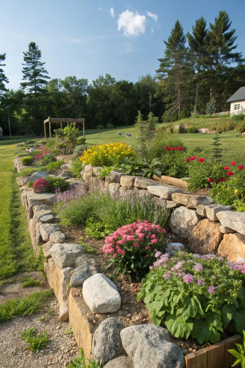 Elevated plots inject framework and diversity into your garden arrangement.