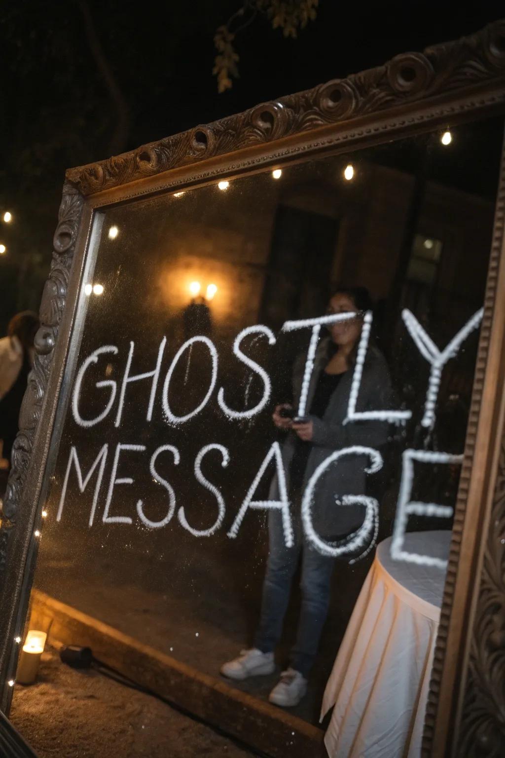 Looking glass missives append an unanticipated fright to your décor.