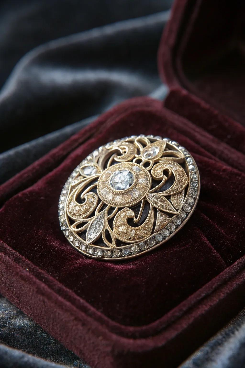 Period jewelry embodying family history and refinement.