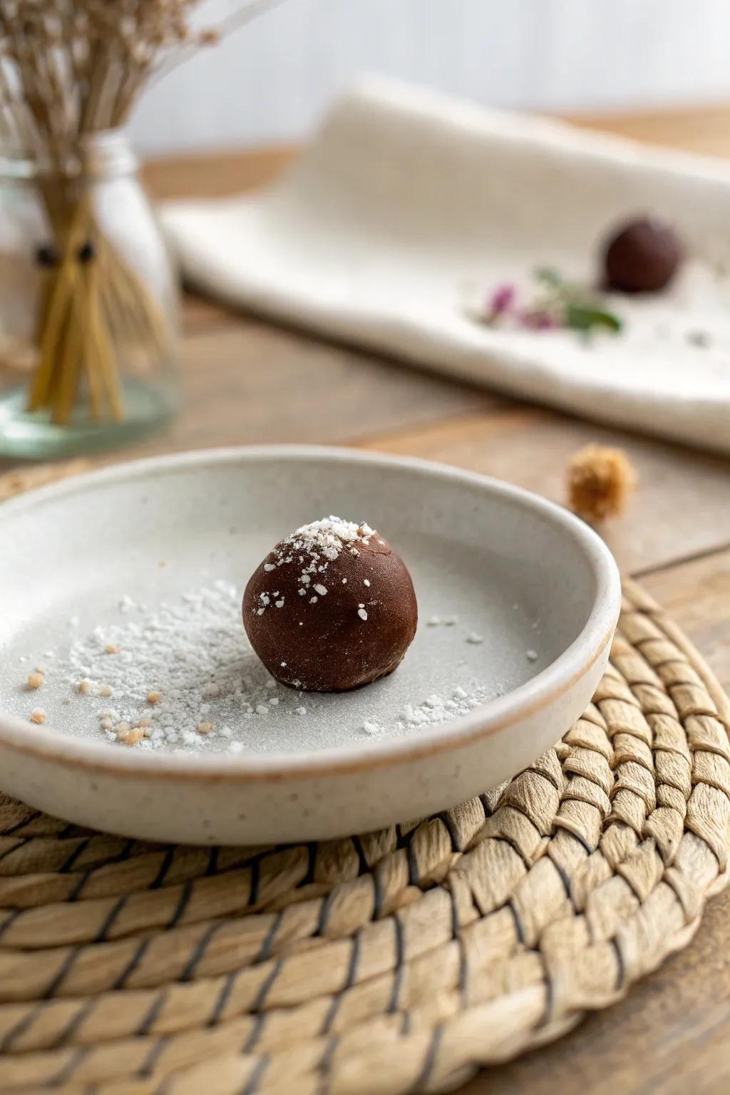 Indulge in the artistry of homemade cocoa delights; a sweet marvel fashioned with affection.