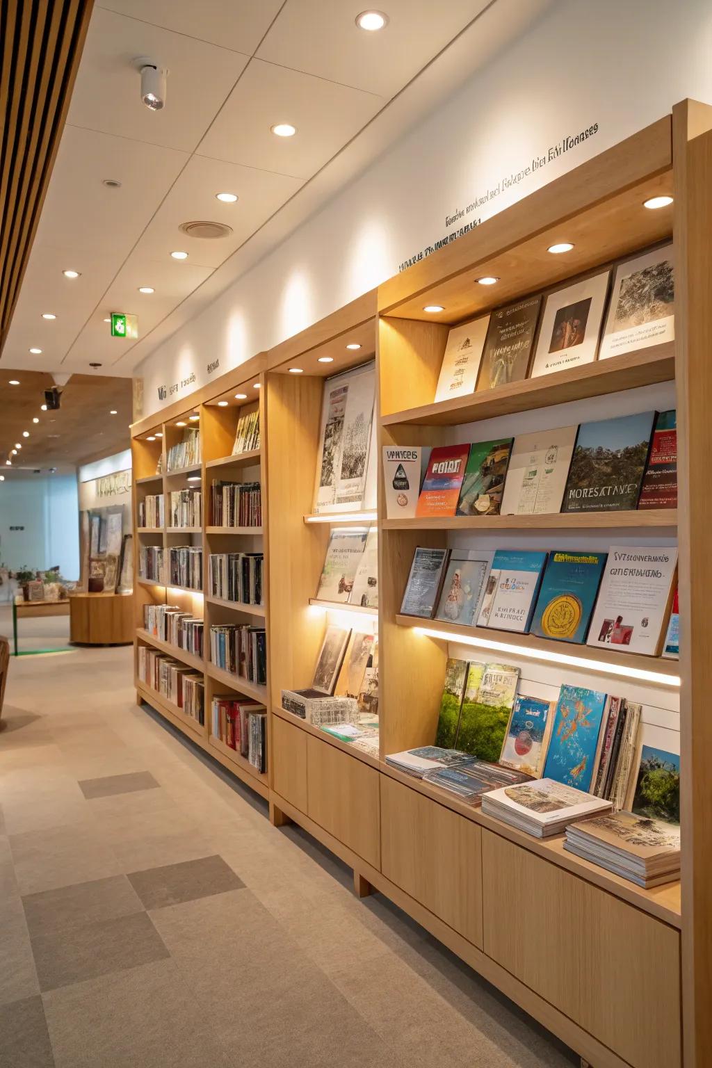 Open shelves let you get to things easily while making the room look better.