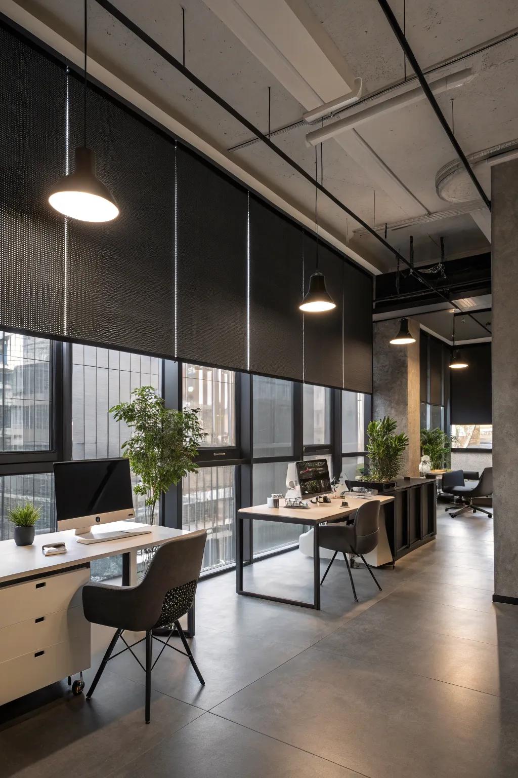 Shadow control roller covers offer a sophisticated touch while adeptly handling light.