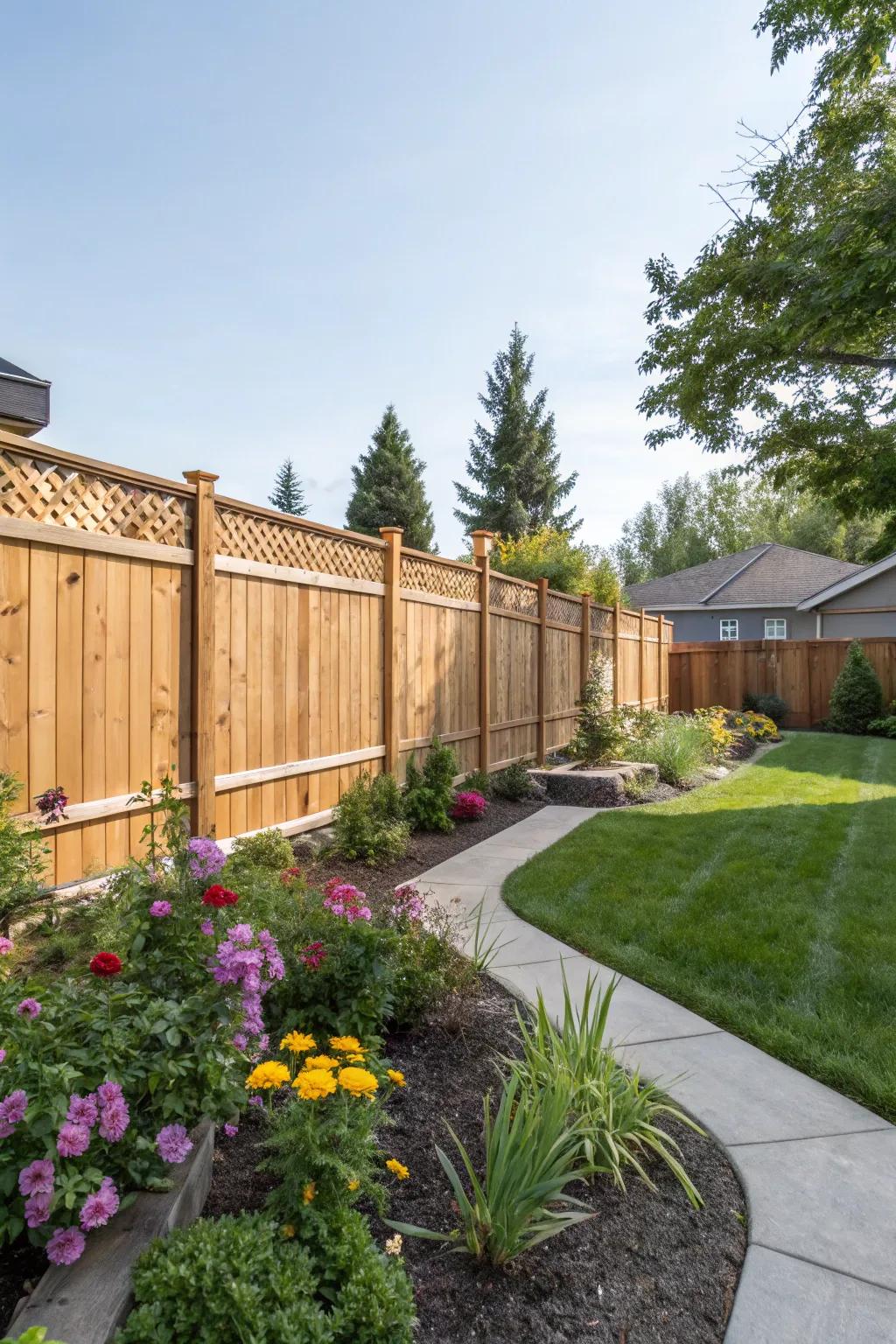 Secure seclusion through tasteful fencing in your garden.