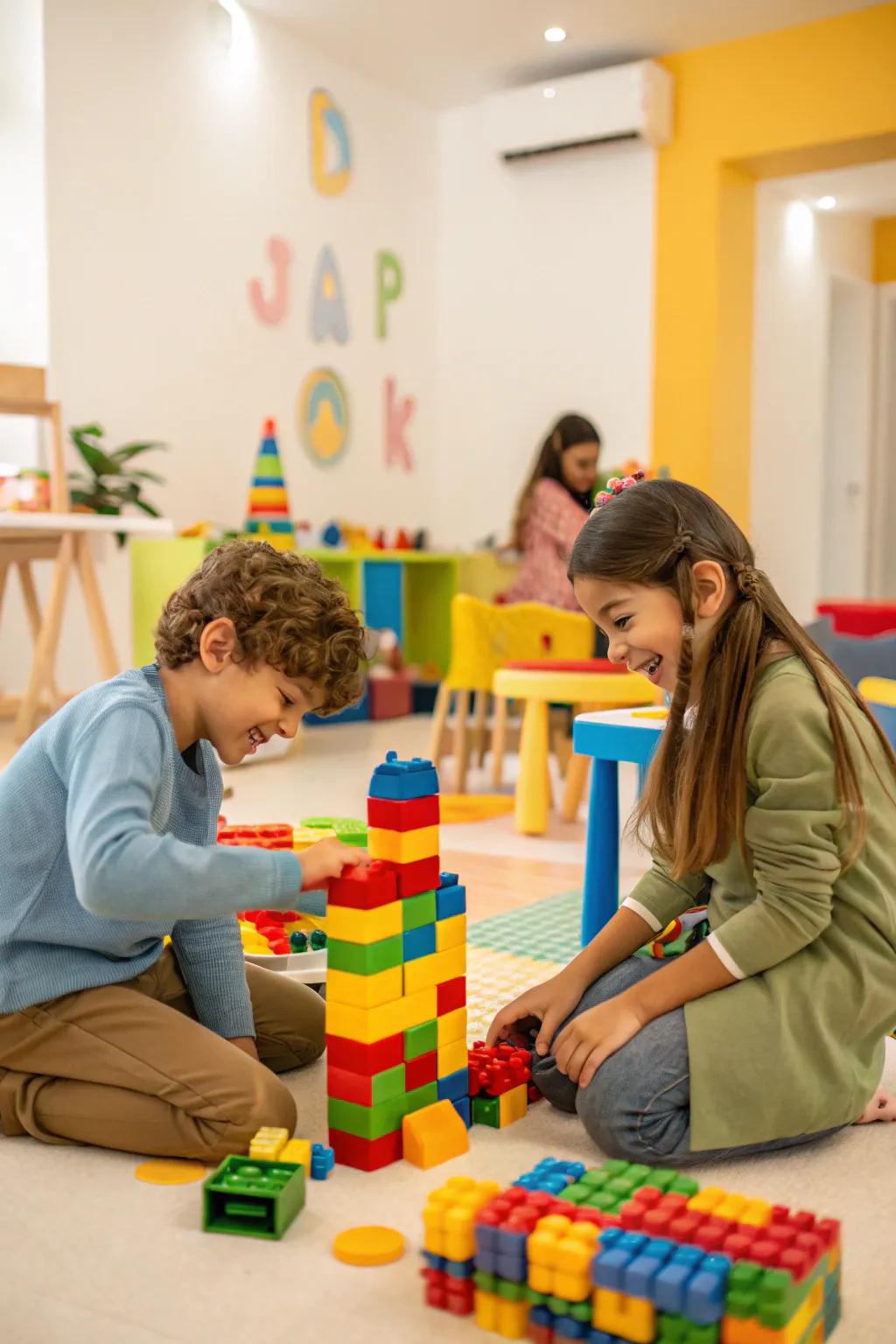 Construction blocks and Lego bricks inspire inventiveness.