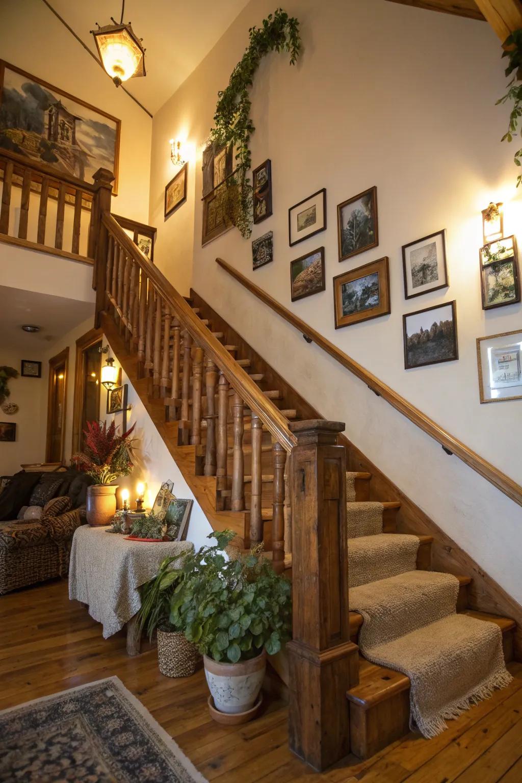 Country wood borders offer a warm, inviting charm.