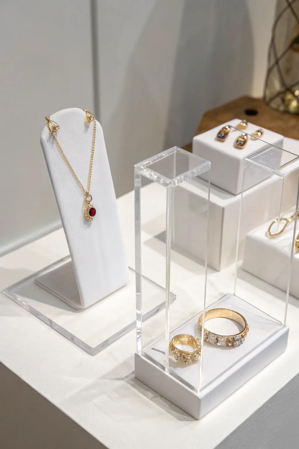 Minimalism emphasizes the refinement of each piece.