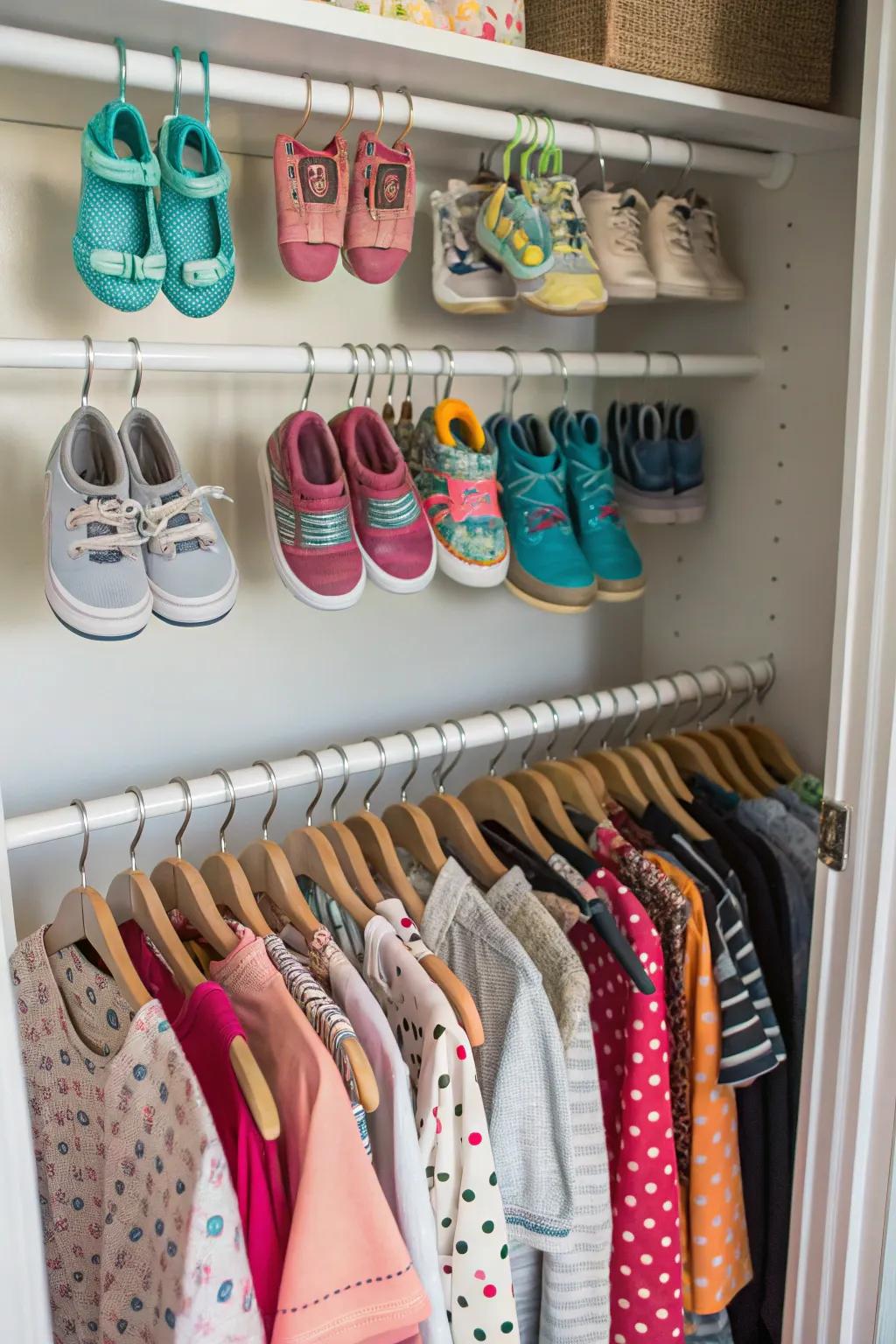Customize storage using DIY tension rods.