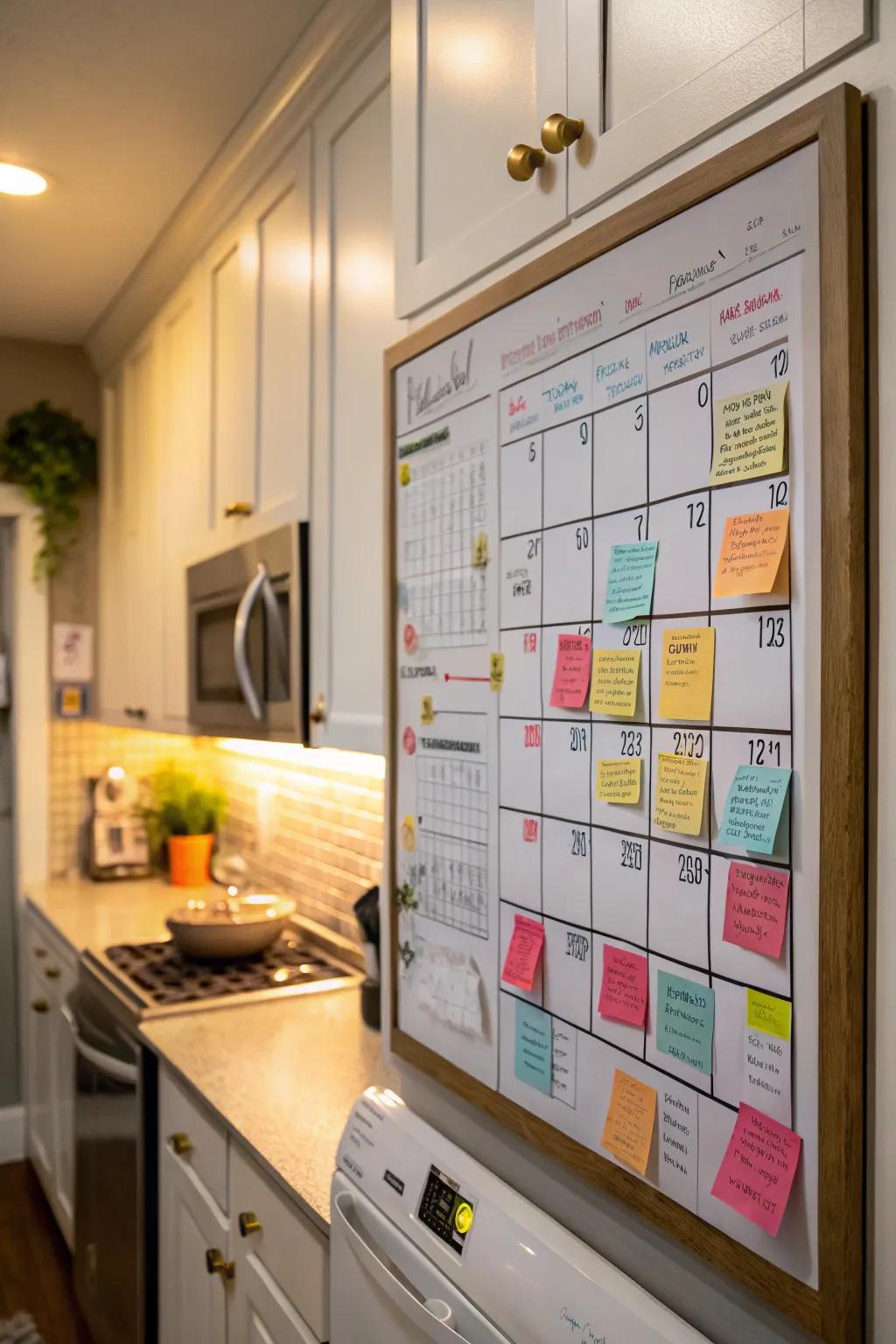 Sustain organization through a chronology integrated into your notice board.