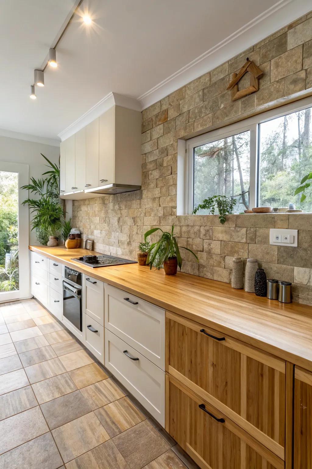 Eco-friendly style with the beauty of stone.