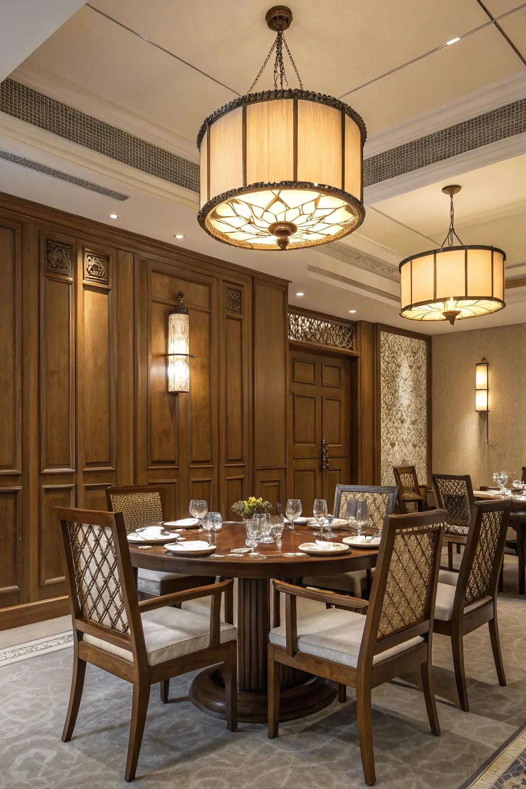 A fusion of contemporary and traditional features crafts a balanced design.