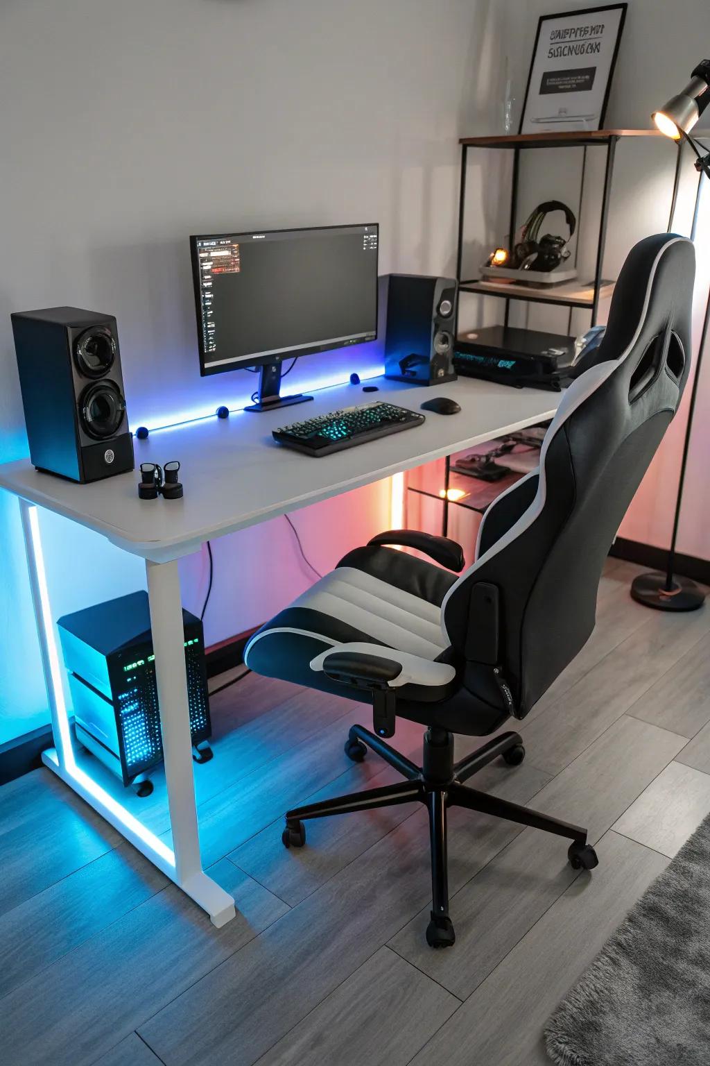 Unite comfort and aesthetics using ergonomic LED furnishings.