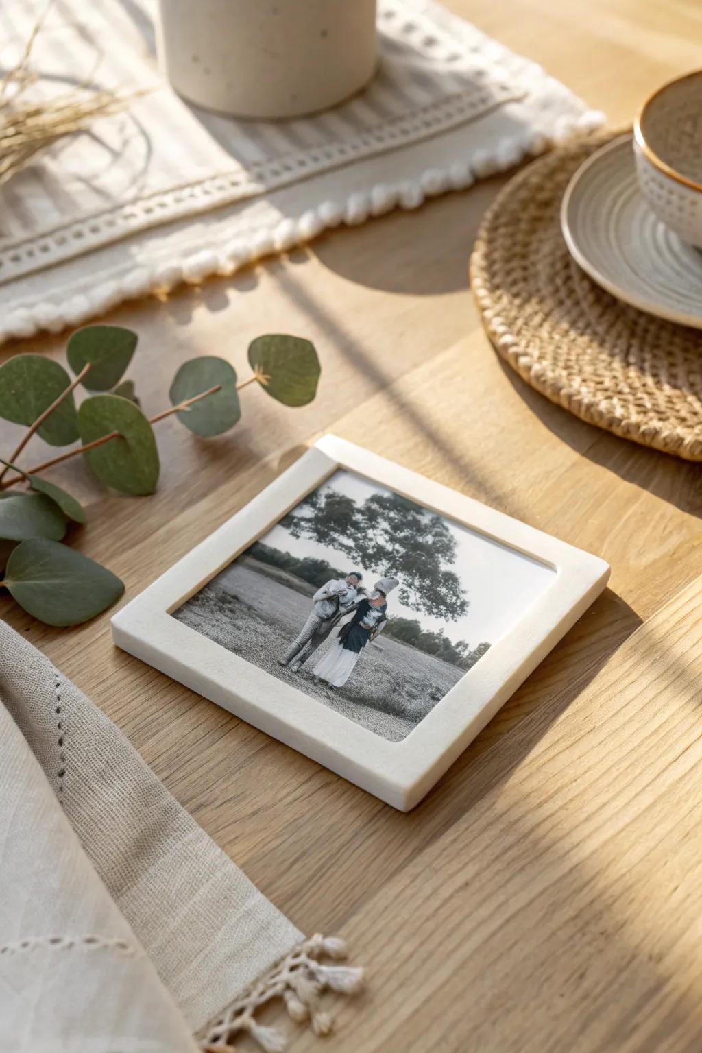 Turn memories into art with personalized picture tiles. Perfect for a nostalgic touch in your home decor.