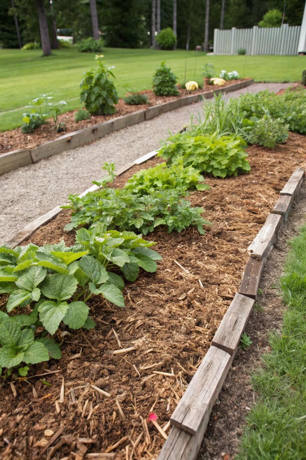 Soil covering is your garden's best defense against weeds.