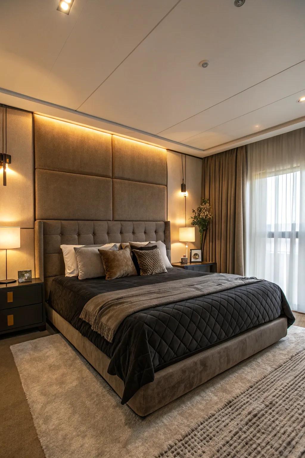 A comfortable bed is the focal point of your bedroom.