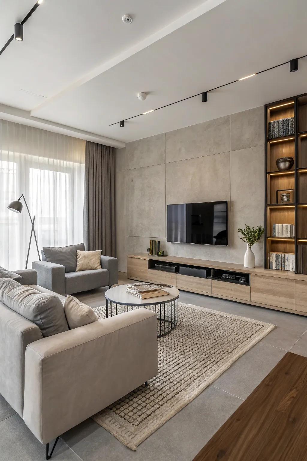 Minimalist decor enhances the tranquility of the space.