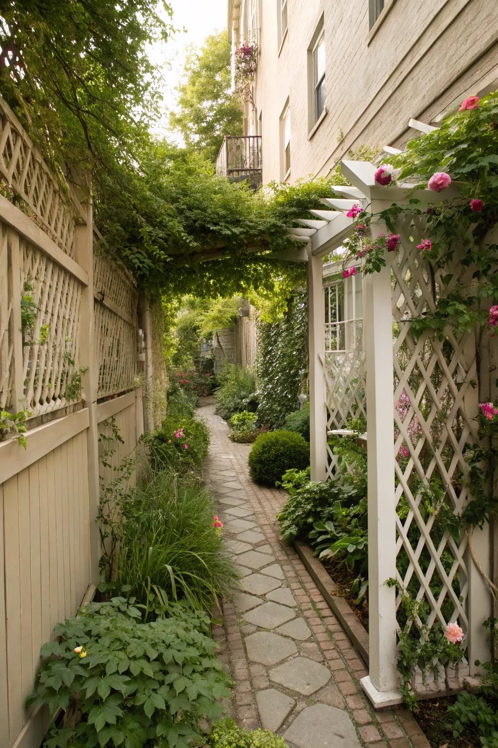 Screens and frameworks offer both support and privacy.