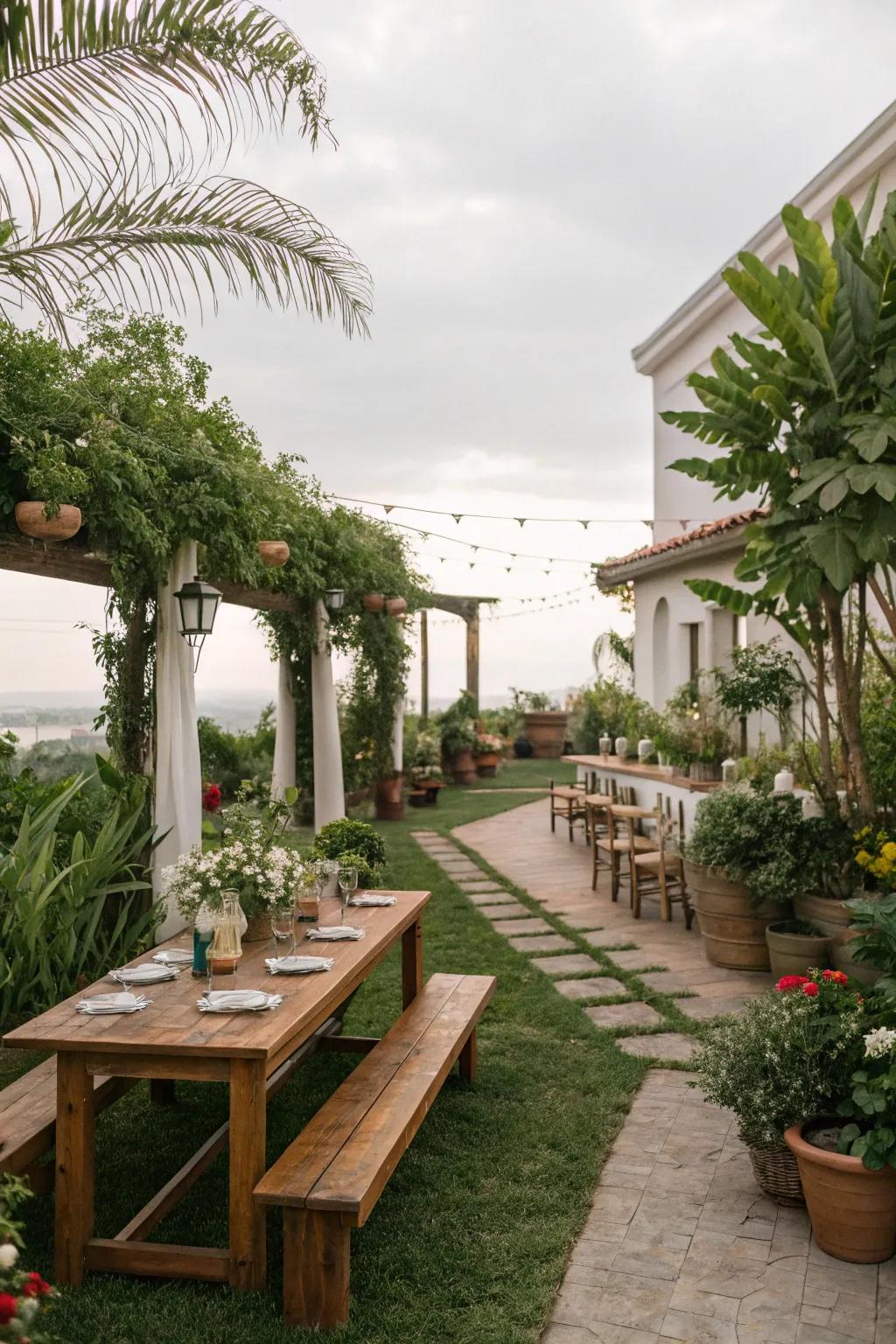 Organic accents deliver a hint of elegance and simplicity.