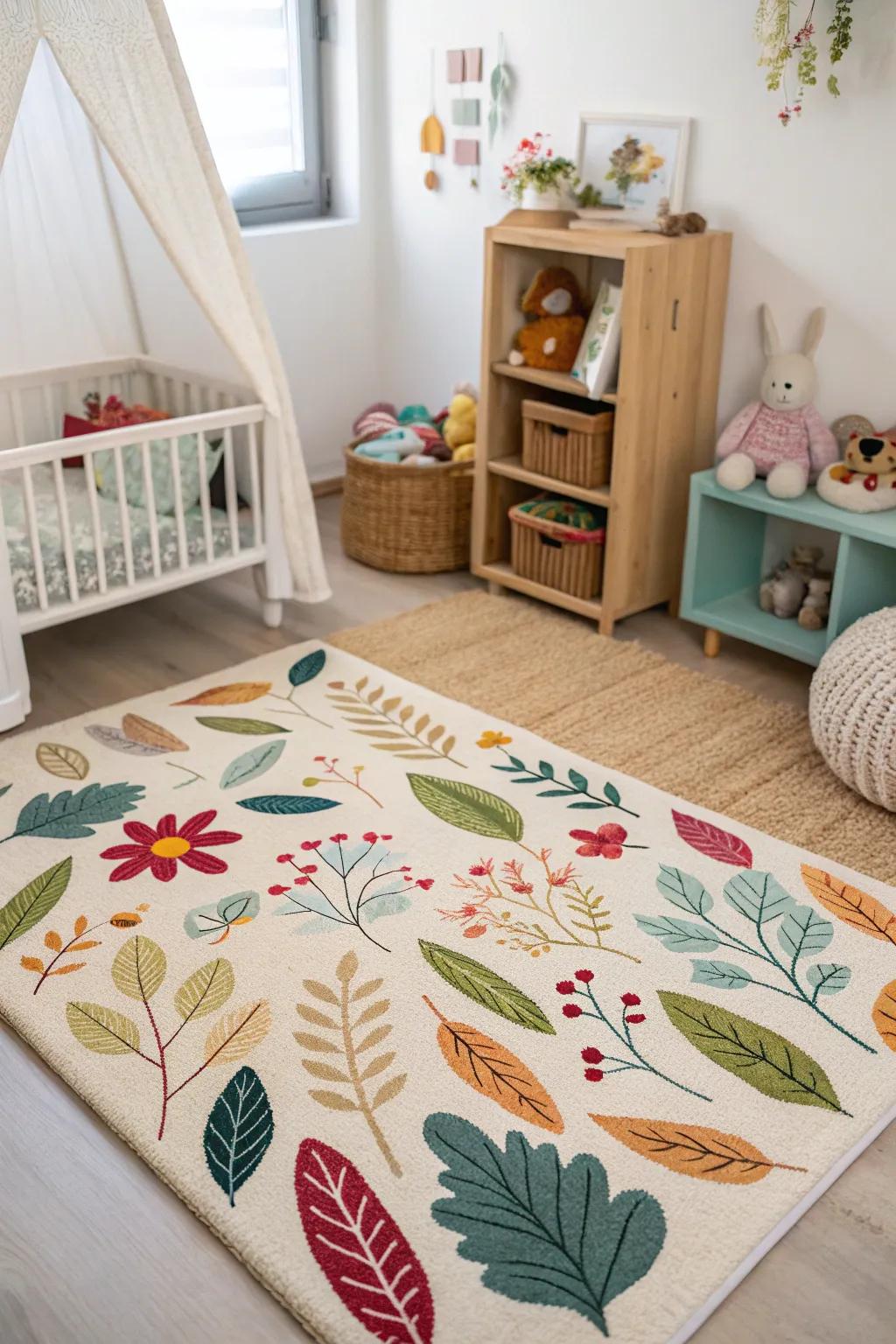 Nature-inspired floor coverings invite the outdoors in.