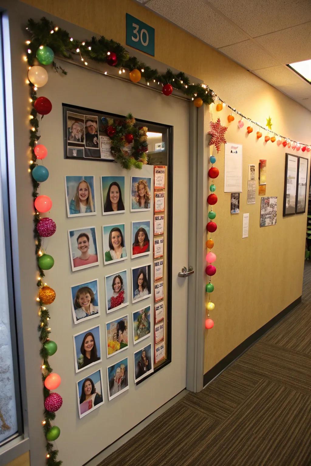 Display your team morale via this collaborative door arrangement.