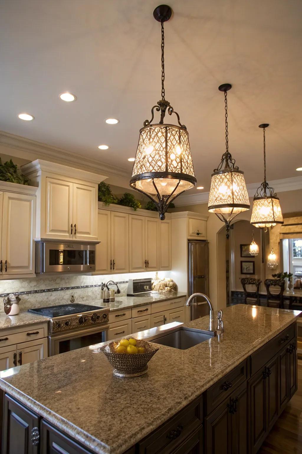 Oddball lighting fixtures that enhance your kitchen's personality.